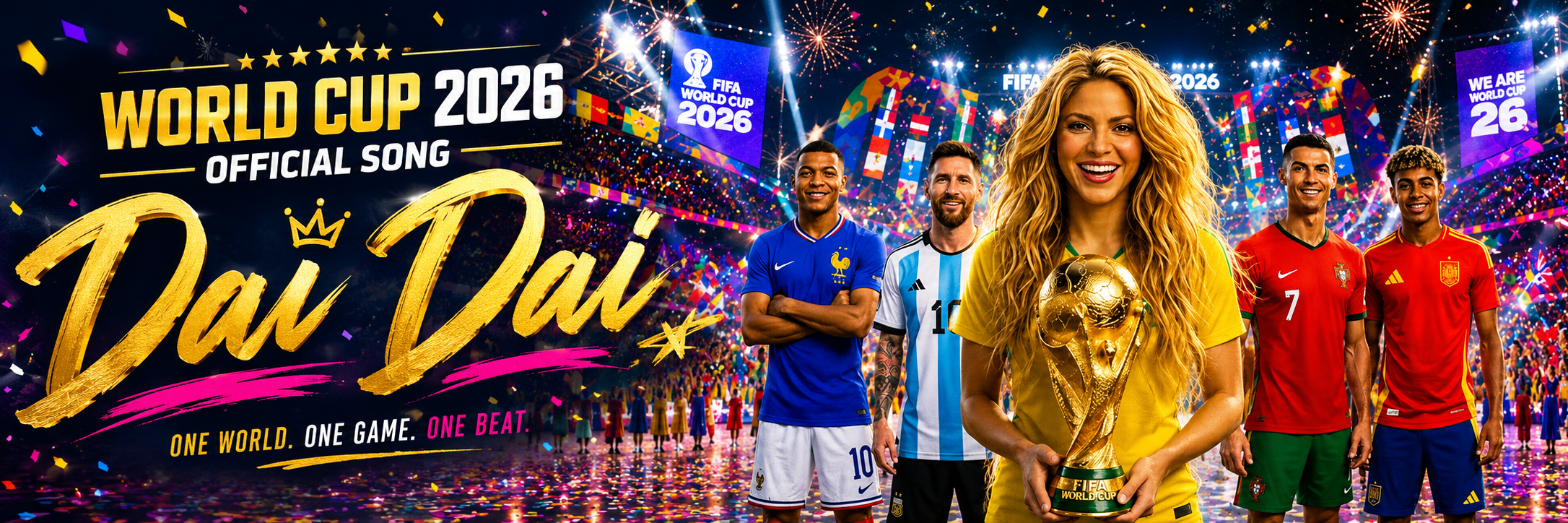 World Cup 2026 Official Song Dai Dai banner